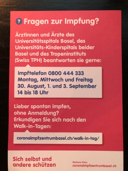 Flyer Impfung Rückseite